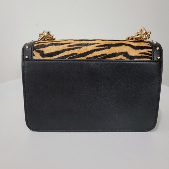 MICHAEL MICHAEL KORS Logo Calf Hair Heather Shoulder Bag - Picture 5 of 11